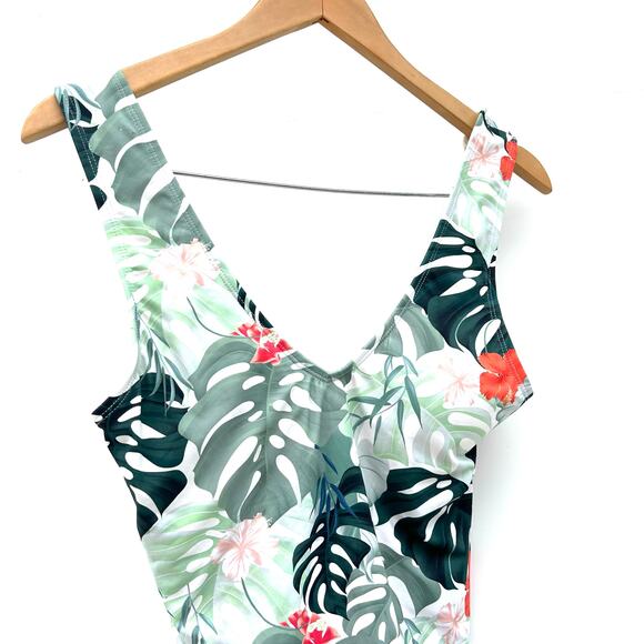 Toluca Artemis One Piece Bathing Suit Tropical Cheeky High Cut Large Tropical - Picture 6 of 10